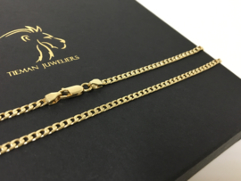 14 K Massief Gouden Gourmet Schakel Ketting - 51 cm / 12,25 g