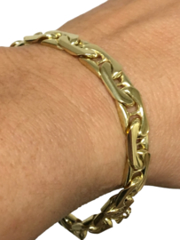 14  K Massief Gouden Schakel Armband - 20,5 cm / 34,4 g