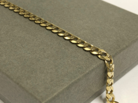 14 K Gouden Gourmet Schakel Armband - 22,5 cm / 11,15 g