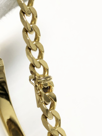 18 K Massief Gouden Gourmet Plaat Armband - 22,5 cm / 42,05 g