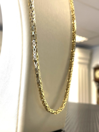 14 K Massief Gouden Koningsketting Byzantijns - 85 cm / 3.3 mm / 72.5 g