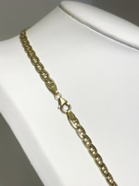FJORY Verguld Zilveren Schakelketting Gucci-schakel 50 cm / 19 g / 5.5 mm