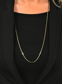 14 Karaat Gouden Gourmet Fantasie Schakel Collier - 81,5 cm / 12.35 g
