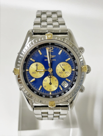 Breitling Chrono Cockpit Blue Dial Staal Goud - Full Set / B 30012