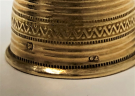 Antiek 18 K Gouden Vingerhoed (bewerkt) - ca 1880