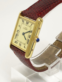 Must de Cartier Tank Quartz Dames Polshorloge - Garantie