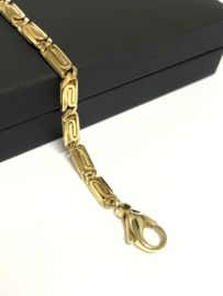 18 K Massief Gouden Schakel Armband S - Schakel- 18,5 cm / 16,29 g