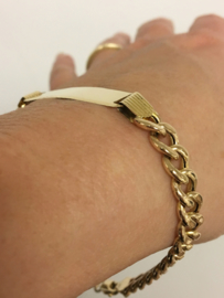 14 K Gouden Plaat Gourmet Armband - 22,5 cm / 12,6 g