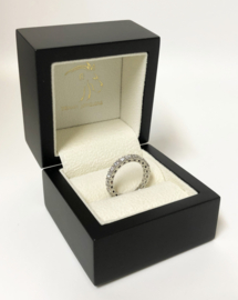 14 K Witgouden Alliance Ring 1,1 ct Diamant F/SI - Inclusief Certificaat