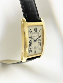 18 Karaat Goud Cartier Tank Américaine 1740 Automatic 27x45 Incl 24 Maanden Cartier Garantie