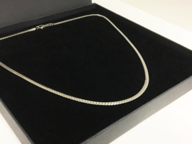 14 K Witgouden Gourmet Collier (gewalst) - 47 cm / 12,65 g