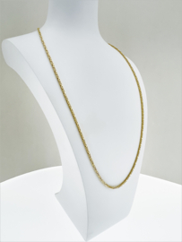 14 Karaat Gouden Konings Ketting Byzantijns - 60 cm / 2 mm / 14 g