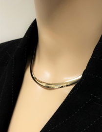 Rancangelo 14 K Gouden Omega Collier Tweezijdig Geelgoud / Witgoud - 42 cm / 34,6 g / 6,3 mm