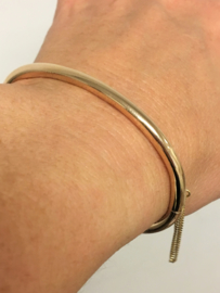 Handvervaardigd 14 K Massief Rosé Gouden Slaven Armband - 31,6 g