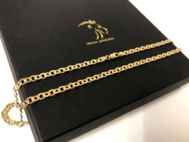 14 Karaat Gouden Gucci Schakel Ketting - 53 cm / 20.4 g / 4.7 mm