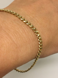14 K Gouden Gourmet Schakel Armband - 20,5 cm / 8,4 g