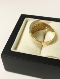 14 K Gouden Heren Rolex Ring 0.30 crt Briljantgeslepen Diamant SI TW