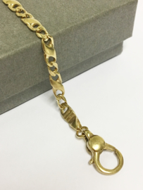 14 K Gouden Infinity Schakel Armband - 21 cm / 7,9 g