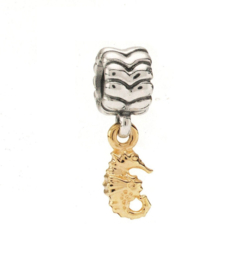 PANDORA 790518 Seahorse Dangle Goud / Zilver - Retired