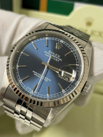 Rolex Oyster Perpetual Datejust 16234 Blue Dial 36 mm - 2002