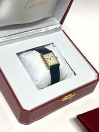 Must de Cartier Tank Large Model Quartz White Arabic Dial Deployante - Incl Cartier Garantie