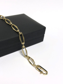 14 K Gouden Closed Forever Schakel Armband - 21 cm / 12,06 g