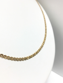 14 K Gouden Gucci Schakel Ketting - 56 cm