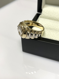 14 Karaat Bicolor Gouden Heren Rolex Ring - 10 g