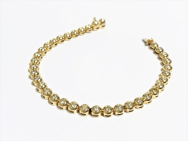 14 K Gouden Tennis Armband 1,8 crt Briljantgeslepen Diamant - H / VS2
