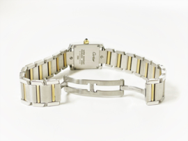 Cartier Tank Francaise Staal / Goud  Model 2384 Quartz - Full Set