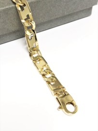 14 K Massief Gouden Rolex Plaat Armband - 21 cm / 22,9 g