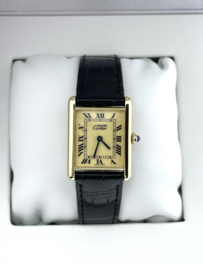 Must de Cartier Tank Large 681006 Quartz Ivory Roman Dial - Incl Cartier Garantie