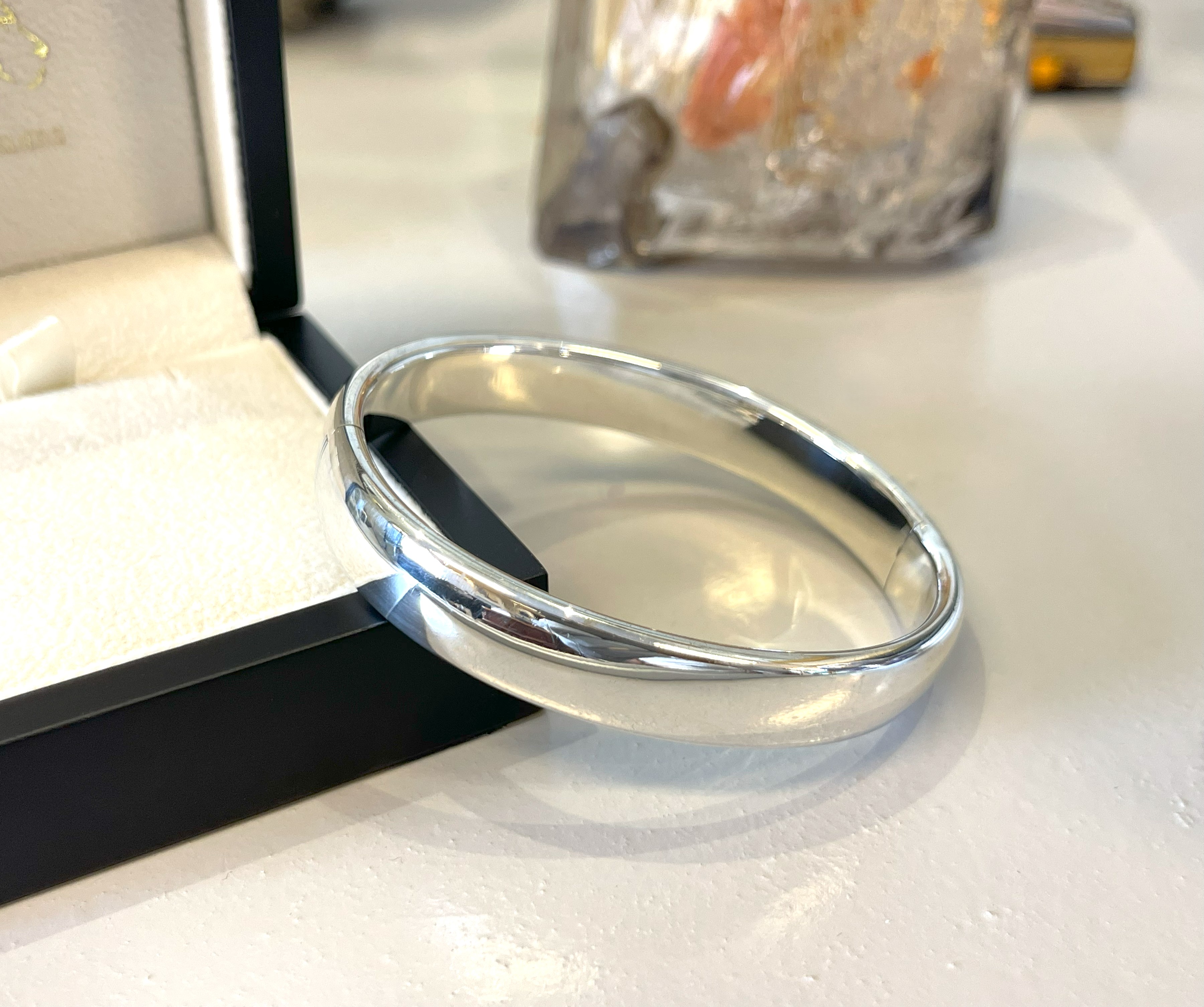 Zilveren Slavenarmband / Bangle Ovaal 10 mm