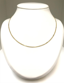 14 K Gouden Fantasie Schakel Ketting - 46 cm / 5,1 g