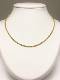 14 K Gouden Koord Collier - 45,5 cm