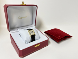 Must de Cartier Tank Large Date White Roman Dial - Quartz / Incl Cartier Garantie