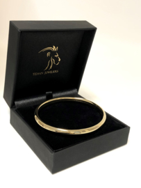 14 K Gouden Slaven Armband Draaglengte 19,5 cm - 13,4 g / 7,2 mm