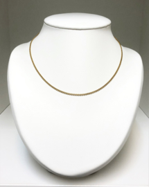 14 K Antiek Gouden Bismarck Schakel Collier - 42,5 cm