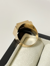 14 K Gouden Heren Ring Adelaar - 5,78 g / Mt 20,5