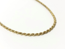 14 K Gouden Koord Ketting - 50 cm