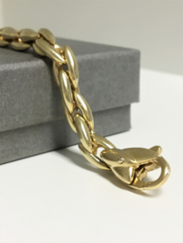 14 K Gouden Schakel Armband - 22 cm / 24,95 g