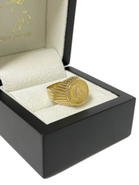 18 Karaat  Gouden Munt Ring 2 Pesos - Estados Unidos Mexicanos