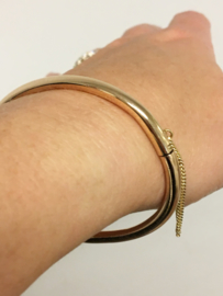 Handvervaardigd 14 K Massief Rosé Gouden Slaven Armband - 31,6 g
