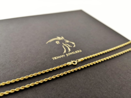 18 K Gouden Koord Ketting - 61,5 cm