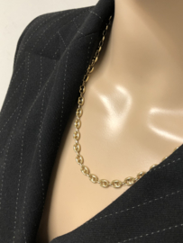 14 K Gouden Koffieboon Schakel  Collier - 50 cm / 18,4 g