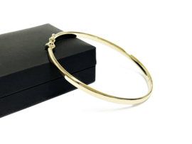 14 Karaat Gouden Slaven Armband Bangle 4 mm / 7,15 g / 18 cm