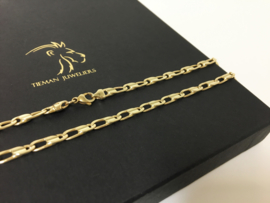 14 K Gouden Fantasie Schakel Ketting - 45 cm / 23,25 g