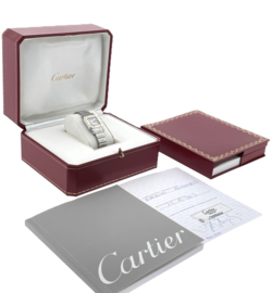 Santos de Cartier Galbee Lady 1567  Staal/Goud Curved Case Full Set Incl Garantie