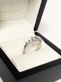 Le Chic 14 K Witgouden Ring 0.9 crt Briljantgeslepen Diamant F/ VVS1