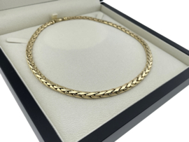 14 Karaat Gouden Vossenstaart Collier - 43 cm / 42,2 g / 6 mm